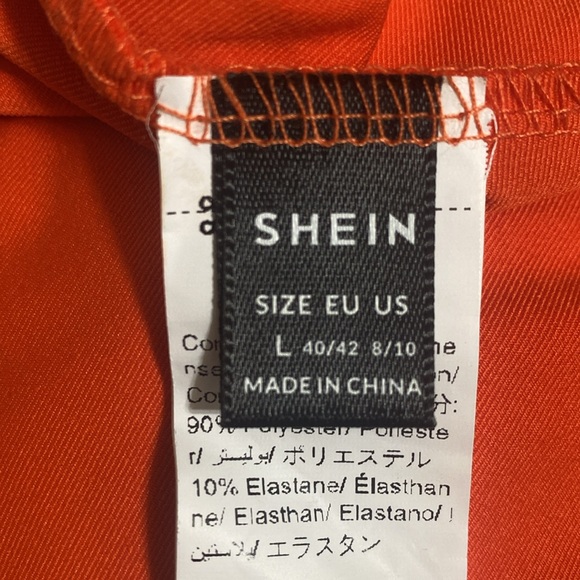 Orange One Shoulder Ruched Dress - Picture 5 of 5